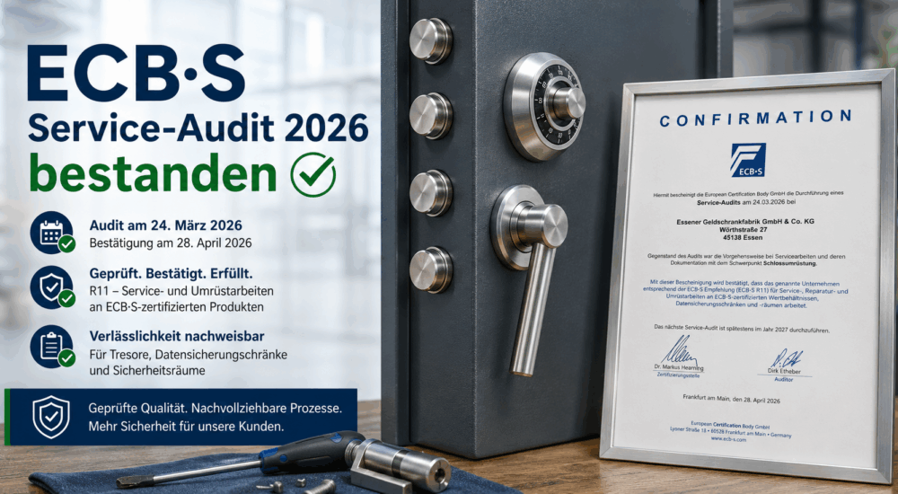 ECB·S Service-Audit 2026 bestanden